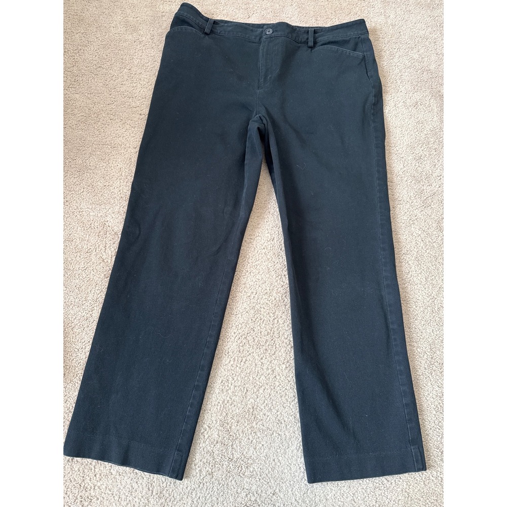 Lauren Ralph Lauren Womens High Rise Straight Leg Black Mom Jeans Size 14P